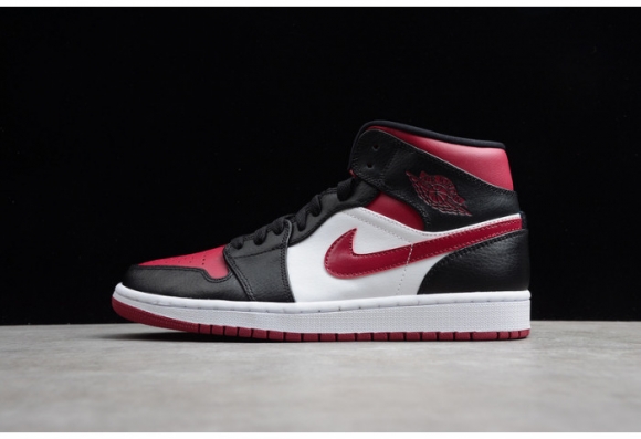 Air Jordan 1 MID bred toe 554724-066 